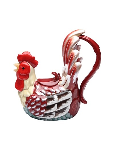 Appletree Design A Day in the Country Rooster Teapot