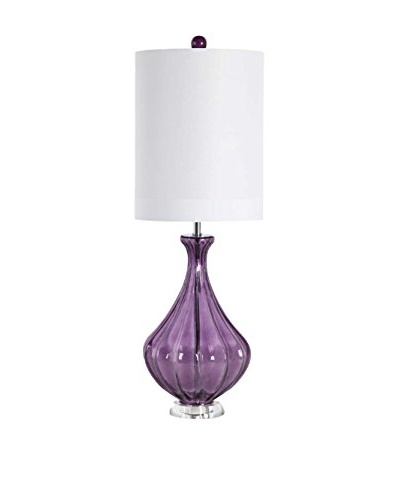 Applied Art Concepts Perrage II Table Lamp, Purple/White