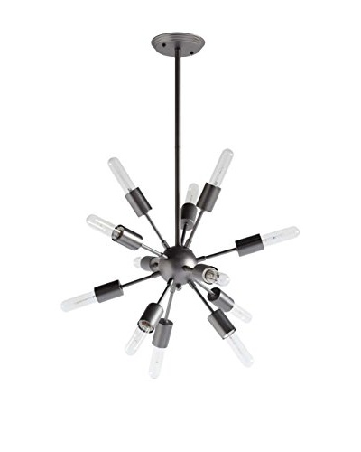 Applied Art Concepts Edisonna Chandelier, Black