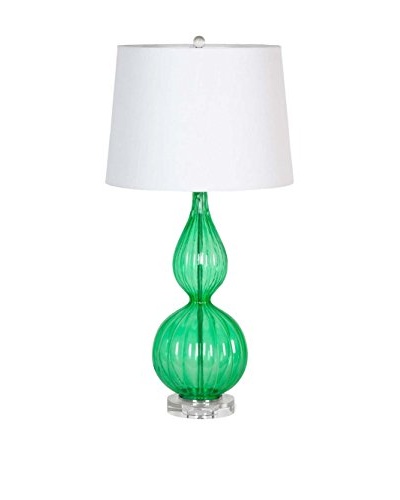 Applied Art Concepts Rajapur Table Lamp, Green/White