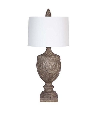 Applied Art Concepts Sutton II Table Lamp, Brown/White