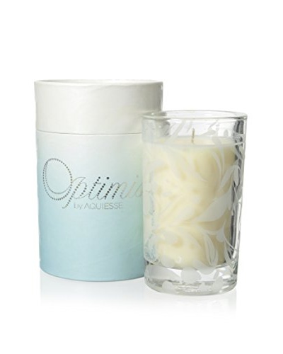 Aquiesse Optimiste 11-Oz. Reusable Candle Vase, Serene Mist (Water Lilies/Rain)