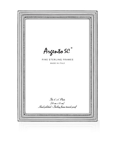 Argento SC Braid Sterling Picture Frame, Silver, 4″ x 6″