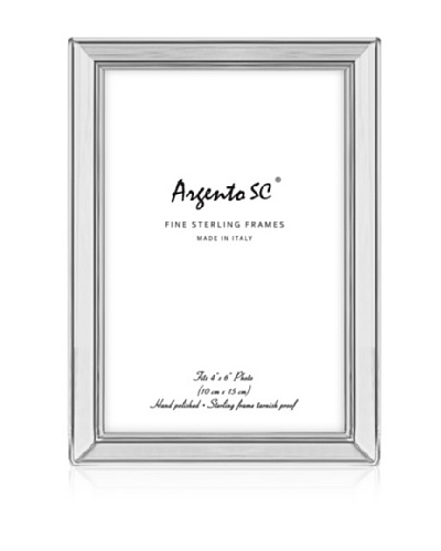 Argento SC Classic Sterling Picture Frame, 4 x 6