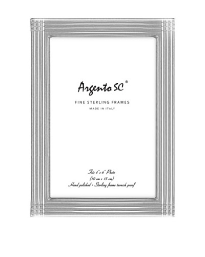 Argento SC Axis Sterling Picture Frame, 4″ x 6″