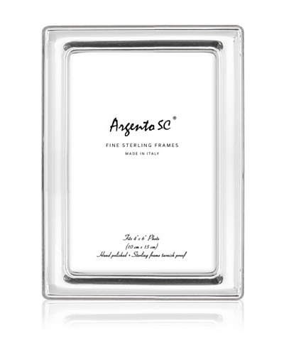 Argento SC Modena Sterling Picture Frame, Silver, 4″ x 6″