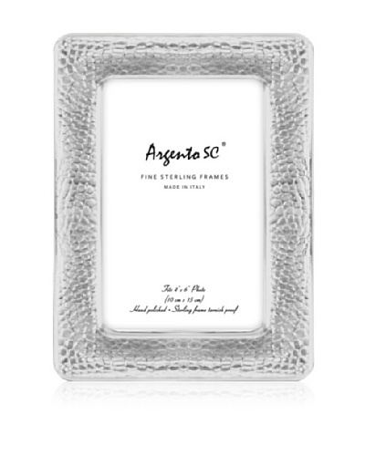 Argento SC Crocodile Sterling Picture Frame, 4 x 6