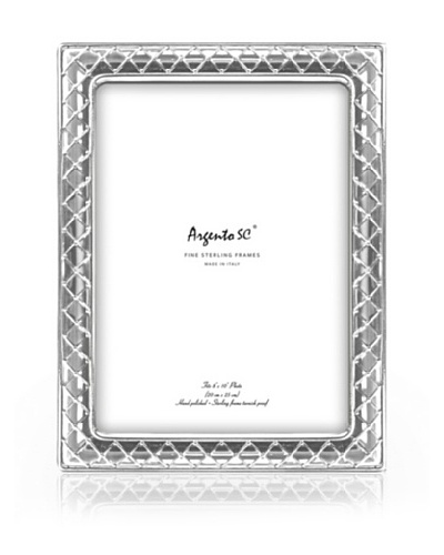 Argento SC Tufted Sterling Picture Frame, 8″ x 10″