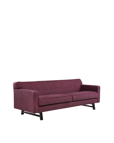 Armen Living Halston Sofa, Claret Purple