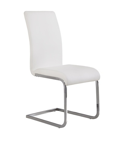 Armen Living Set of 2 Amanda Side Chairs, White