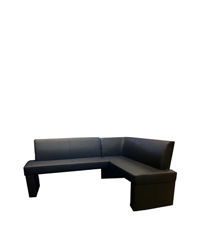 Armen Living Zenith Corner Sofa, Black