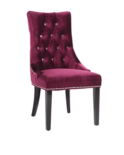 Armen Living Carlyle Side Chair, Purple