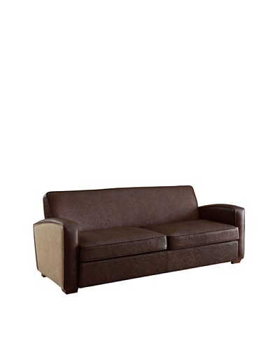 Armen Living Antique Sofa, Brown