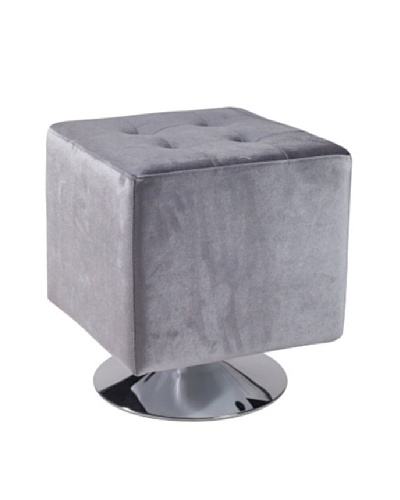 Armen Living Pica Square Ottoman, Gray