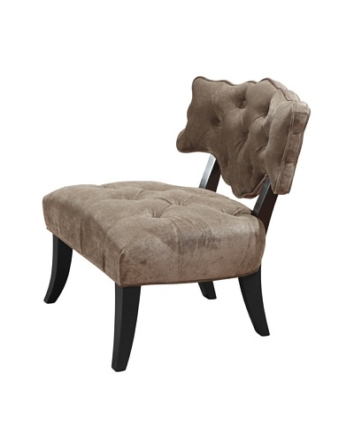 Armen Living 364 Diva Arm Chair, Brown