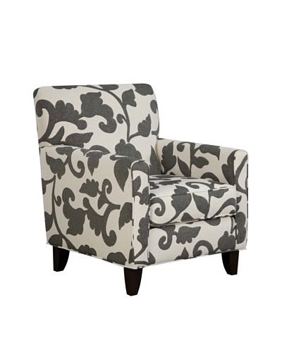 Armen Living Franklin Chair in Marcie Fabric, Onyx