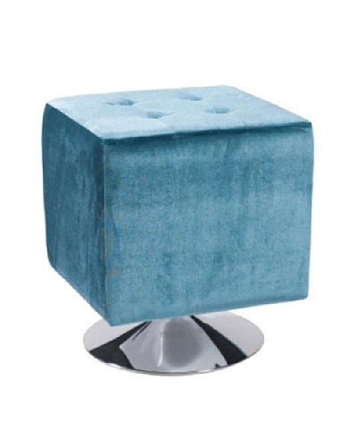 Armen Living Pica Square Ottoman, Blue