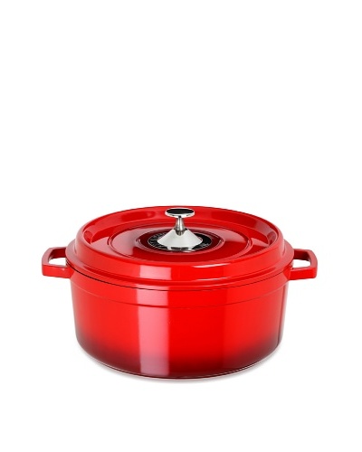 Art & Cuisine Cocotte Series Cast Aluminum Round Soup Pot [Red]