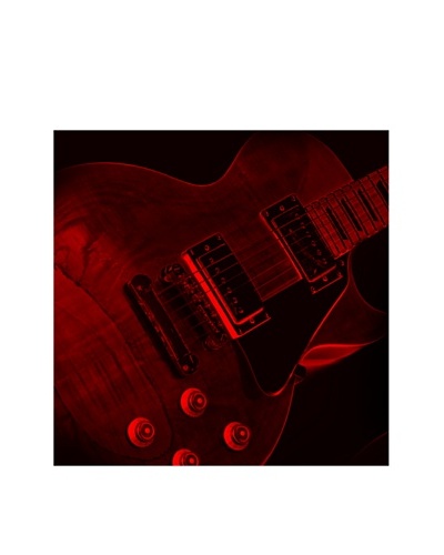 Art Addiction Red Guitar, Left Panel, 30 x 30