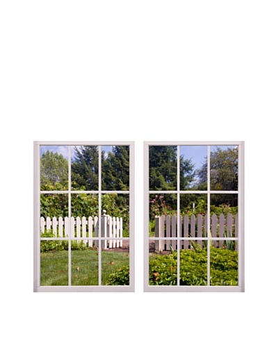 Art Addiction Set of 2 White Picket Fence