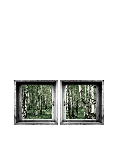 Art Addiction Set of 2 Green Forest