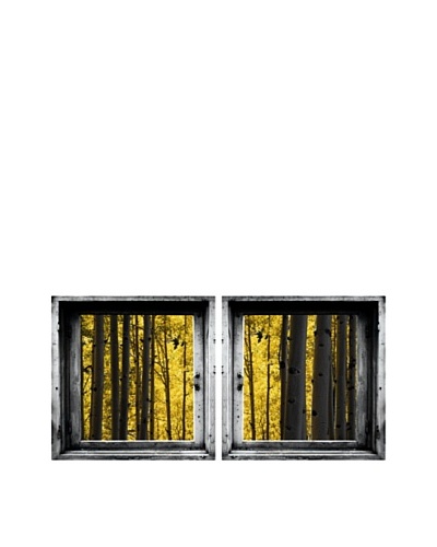 Art Addiction Set of 2 Yellow Forest