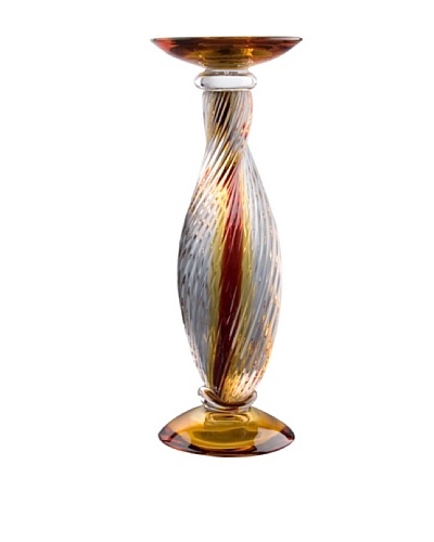 Golden Kelp Candlestick, Red/Amber