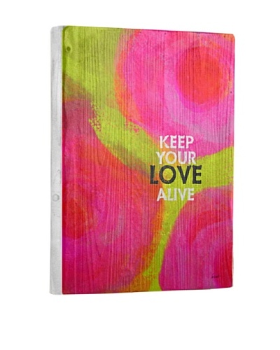 Lisa Weedn Keep Love Alive Reclaimed Finished Wood Portrait