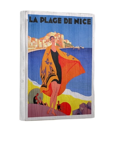 Artehouse La Plage de Nice Reclaimed Wood Sign