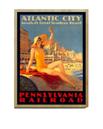 Artehouse Atlantic City Bamboo Wood Sign