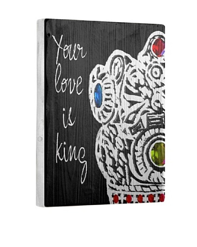 Lisa Weedn Your Love Is King Reclaimed Finished Wood Portrait