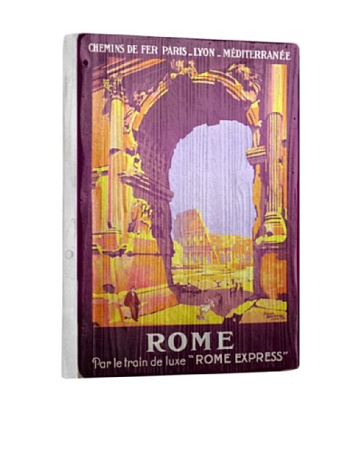 Artehouse Rome Express Reclaimed Wood Sign