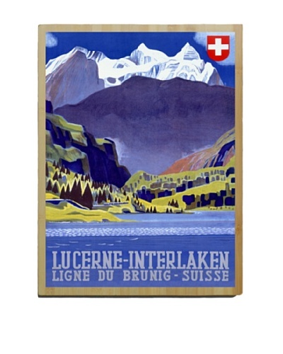 Artehouse Lucerne-Interlaken Bamboo Wood Sign