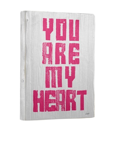 Lisa Weedn You Are My Heart Reclaimed Finished Wood Portrait