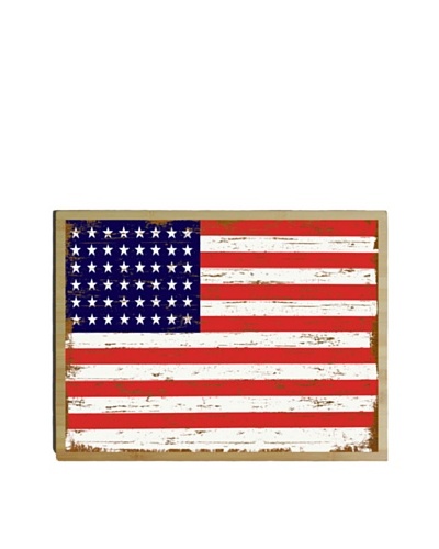 Artehouse American Flag Bamboo Wood Sign