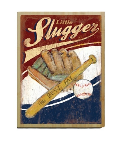 Artehouse Little Slugger Bamboo Wood Sign