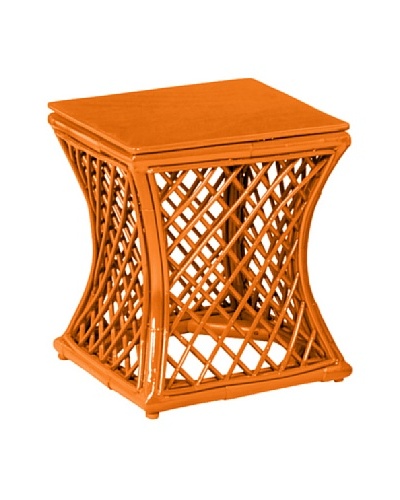 Article 24 Lattice Stool, Tangerine