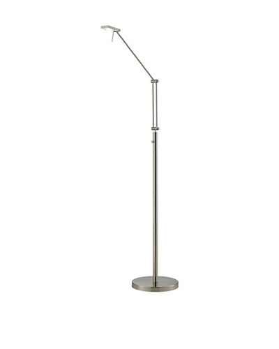 Artistic Lighting Reilly Collection 1-Light LED Floor Lamp, Brushed Nickel/Aluminum