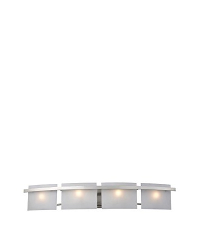 Artistic Lighting Briston 4-Light Vanity, Satin Nickel