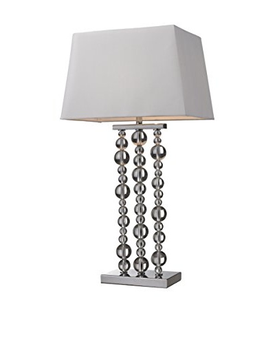 Artistic Lighting Crystal Ball Table Lamp, Chrome