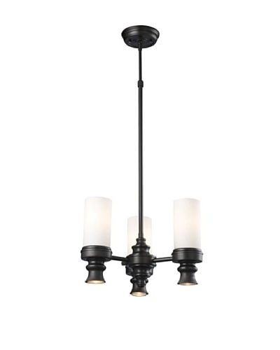 Artistic Lighting Newfield 3+3 Light Chandelier, Oiled Bronze