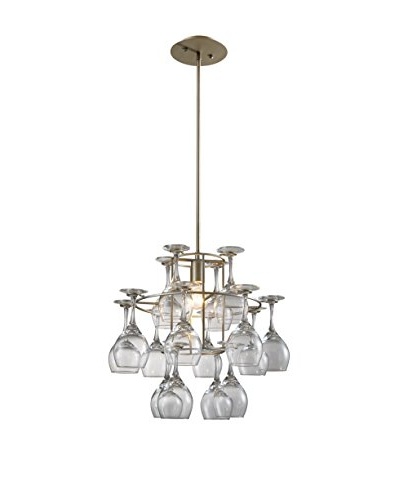 Artistic Lighting Vintage Chandelier, Weathered Silver