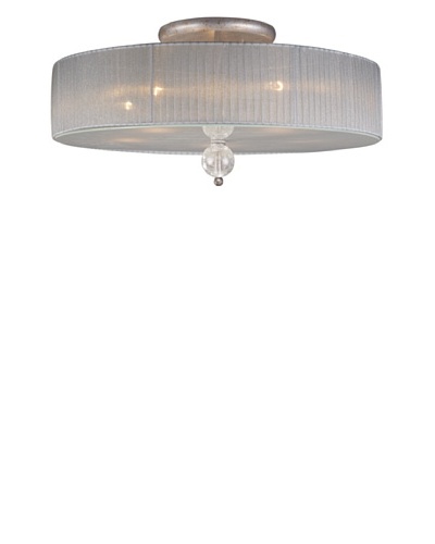 Artistic Lighting Alexis 5-Light Semi Flush, Antique Silver