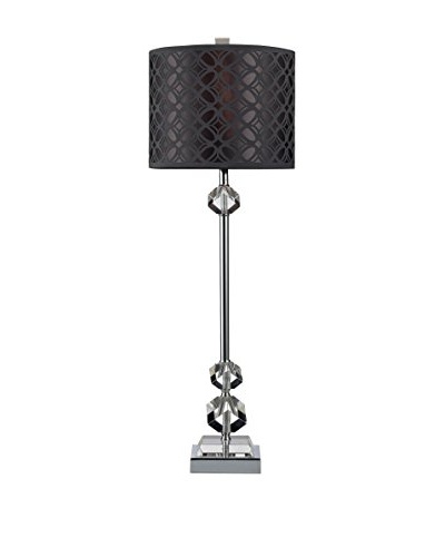 Artistic Lighting Chamberlain Table Lamp, Chrome/Clear Crystal