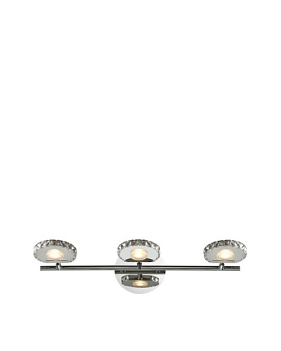 Artistic Lighting Spiva Collection 3-Light LED Bath Fixture, Polished Chrome