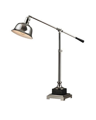 Artistic Lighting Freemanburg Table Lamp, Polished Nickel/Black