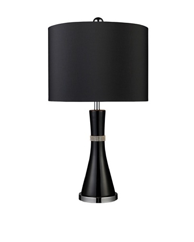 Artistic Lighting Sanyan Table Lamp, Gloss Black