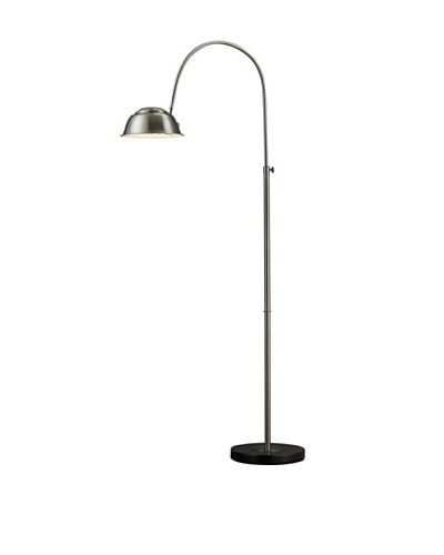 Artistic Lighting Parker Floor Lamp, Brushed Steel