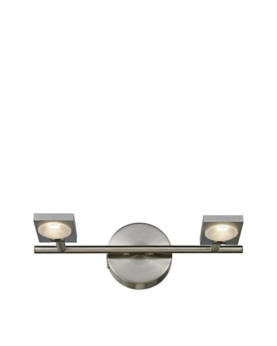 Artistic Lighting Reilly Collection 2-Light LED Bath, Brushed Nickel/Aluminum