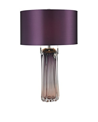 Artistic Lighting Free Blown Glass Table Lamp, Purple